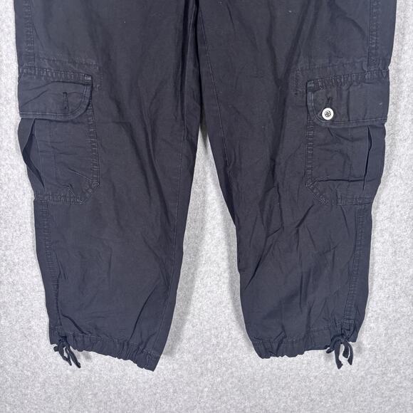 Y2K 90s Tommy Hilfiger Low Rise Cargo‎ Pants 2 Utility Adjustable GORP Hiking - Picture 3 of 11